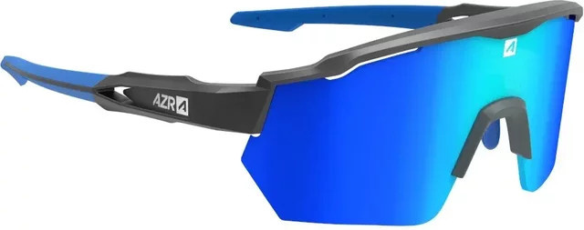 AZR Race RX Sonnenbrille, Unisex, Vollrand, Wrap, Black, Blue, Plastic - Bild 1
