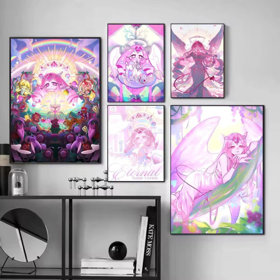 Selbstklebender Anime Cartoon-Poster E-Eternal Sugar Cookie aus Bilibili, Mehrfarbig, Rechteckig - Bild 2