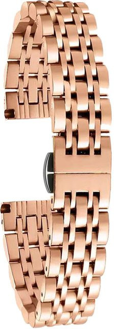 Full Star Uhrenarmband Edelstahl, Faltschließe, 14 mm, Roségold - Bild 1