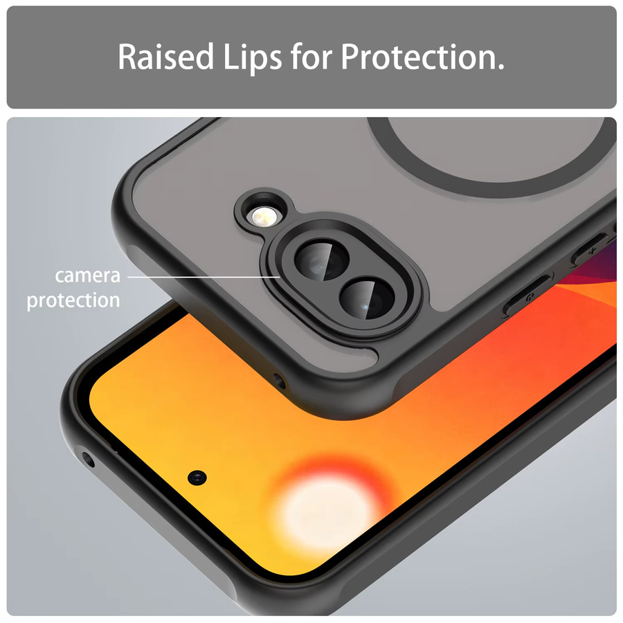 Panbon Stoßfeste TPU-Schutzhülle für Google Pixel 10, 10A, 9 Pro XL, 9A und 10 Pro XL mit magnetischem kabellosem Laden in Schwarz - Bild 4