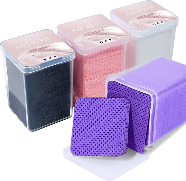 Misscheering Nagellackentferner-Pads, Pink, 200 Stück, Unisex - Bild 1
