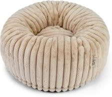 TrendPet Biscuit Spot Hundebett in Braun/Caramell, Größe S, rund mit abnehmbarem Bezug - Bild 1