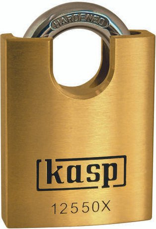KASP Vorhängeschloss K12540XD aus Messing in Gold mit Schlüssel, 40 mm - Bild 1