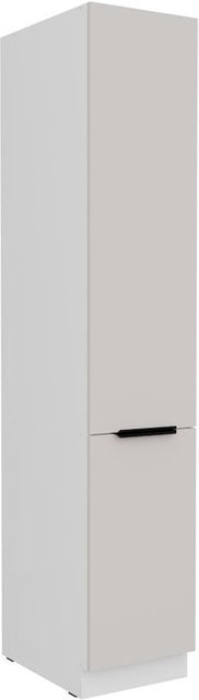 Küchen Hochschrank COMO in Kaschmir und Weiß mit Breite: 40 cm - Bild 1