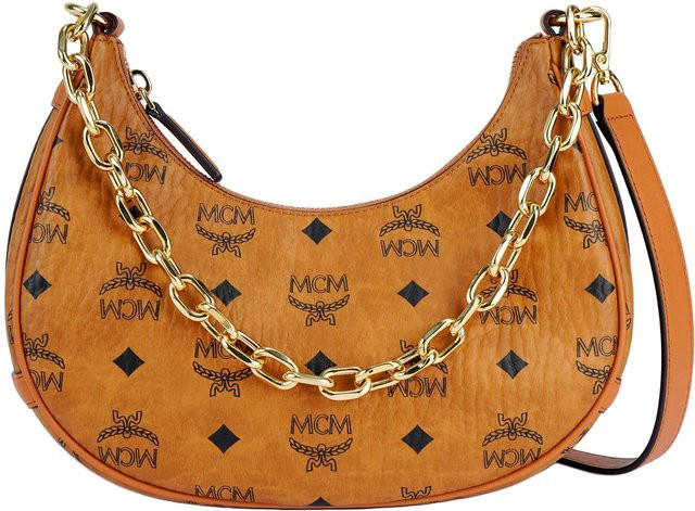 MCM Kette Halbmond, Damen, Braun Cognac - Bild 1