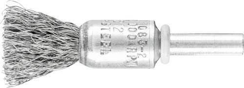 PFERD TOOLS Pinselbürste PBU ungezopft aus Stahl in Silber mit Draht-Ø 0,20 mm und Schaft-Ø 6 mm - Bild 1