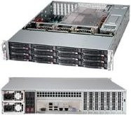 Supermicro SC826 BAC4-R920LPB Rack-Gehäuse 2U in Schwarz mit erweitertem ATX, SATA/SAS und 920 Watt Hot-Swap Netzteil - Bild 1