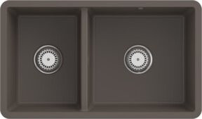 Villeroy & Boch Unterbauspüle Subway 80U in Grey mit Ablauggarnitur und Exzenter aus CeramicPlus - Bild 1