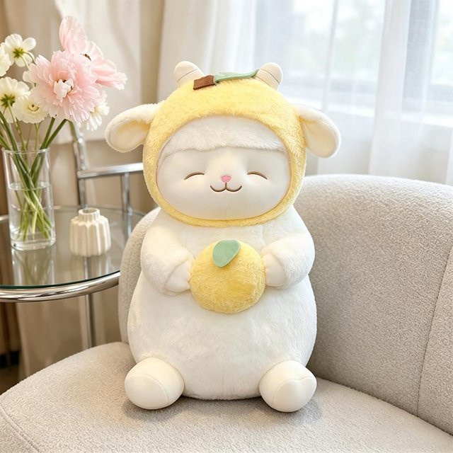Yiran toy Fruchtschaf Plüschpuppe, Kuscheltier, 25cm - Bild 1