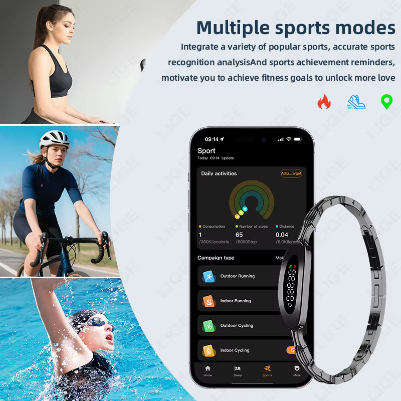 LIGE Smart-Armband für Damen mit Herzfrequenzmessung und Schlafmonitor als Fitness-Tracker - Bild 3