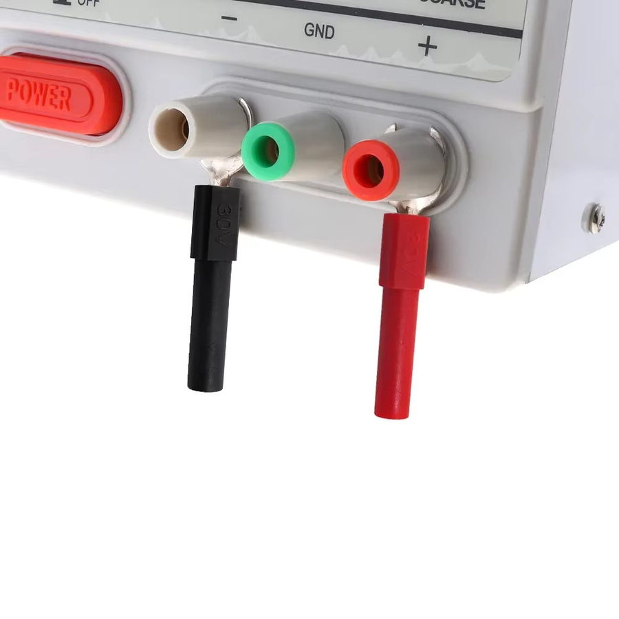 Cleqee P4003 Spatenstecker U&Y-Typ-Einsatz mit 4 mm Bananenstecker, 10 Stück, 6 mm Breite, 5 Farben - Bild 3