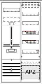 Striebel & John Komplettschrank AP3Pkt.A271Z1V5A2 Aufputz Verteilerkasten in Weiß - Bild 1