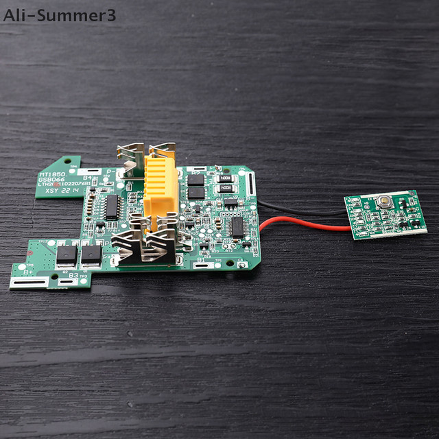 BMS PCB Ladeschutzplatine für 18V Li-Ion Akkus BL1830 BL1815 BL1860 LXT400 BL1850 in Grün - Bild 1