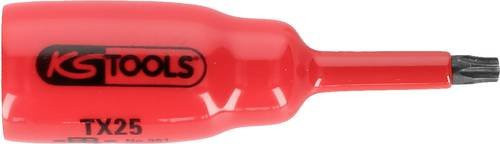 KS Tools Bit-Stecknuss mit Schutzisolierung für TX-Schrauben T15, 3/8 Zoll, rot - Bild 1