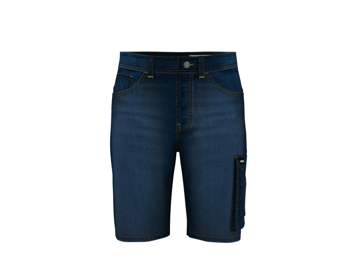 PARKSIDE Herren Arbeitshose kurz Denim in Blau und Anthrazit aus Baumwoll-Polyester-Mix - Bild 2