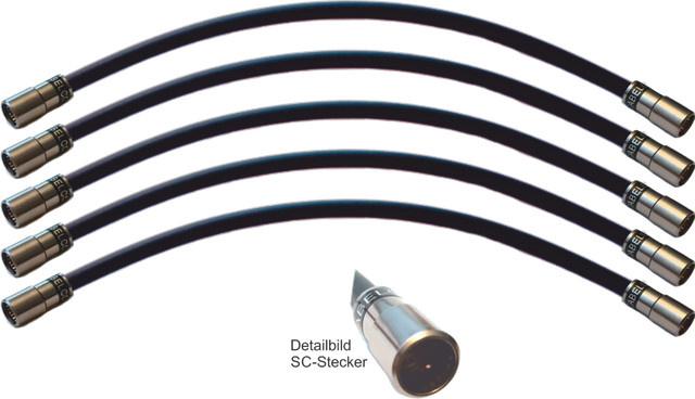 KREILING F75 HQ 25 Kabel, 5 Stück, Schwarz - Bild 1