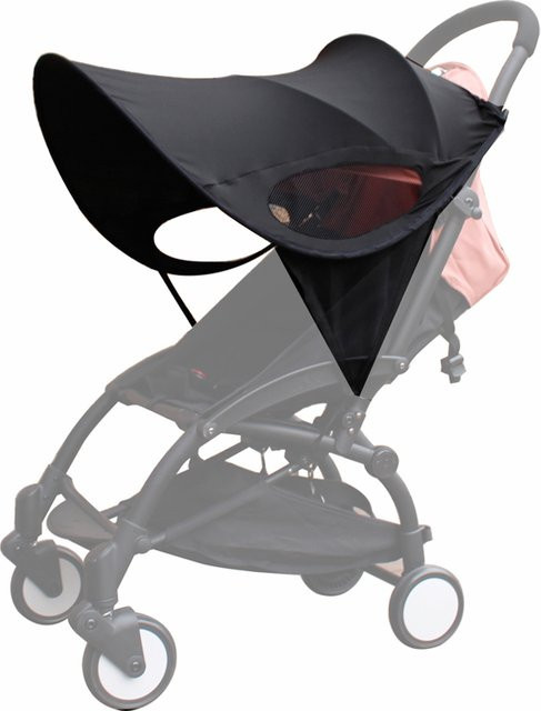 Colu Kid Universeller Sonnenschutz für Kinderwagen in Schwarz mit 75 % UV-Blockschutz - Bild 1