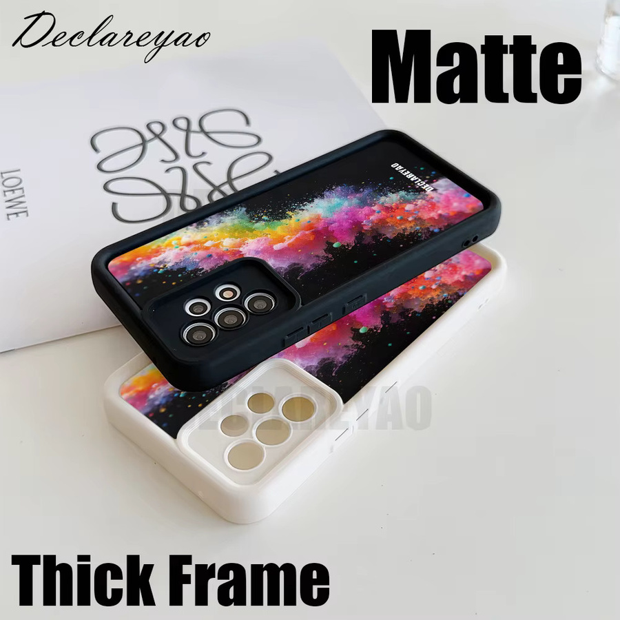 Personalisierbare Silikon Handyhülle für Samsung Galaxy A03 A13 A23 A33 A52 A53 A14 A24 A15 A35 A55 A16 in Schwarz und Multicolour - Bild 3