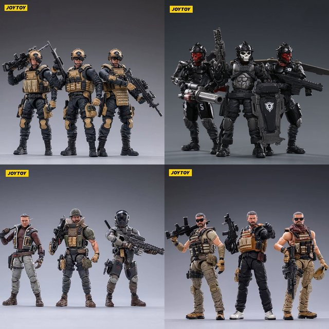 JOYTOY People's Armed Police US Navy SEALs Skeleton Forces-Grim Reaper's Vengeance Steiner Gregson Boyang Feng, Actionfigur, 1/18 - Bild 1