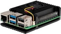 JOY-IT Armor Case BLOCK ACTIVE SBC-Gehäuse aus Aluminium für Raspberry Pi 5 in Schwarz mit Air Cooler - Bild 1