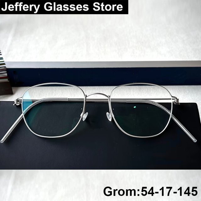 Dänemark Polygon Korrektionsbrille, Quadrat, Titanium, Vollrand, Männer - Bild 1