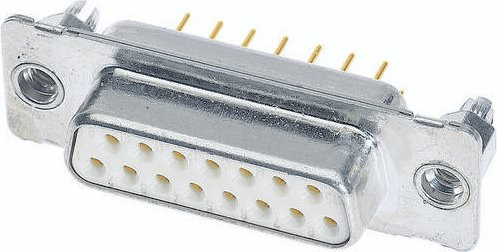 HARTING Steckverbinder 09 64 412 7215 09644127215 mit 37 Polen in Silber - Bild 1