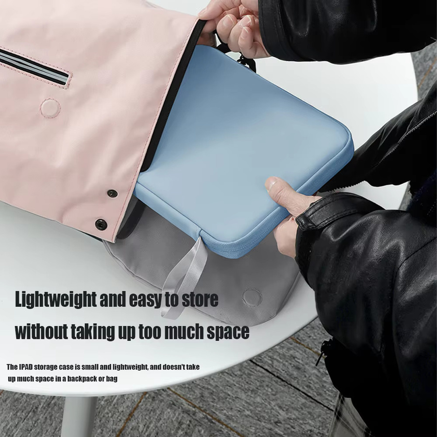 Wasserdichte Handtasche Hülle von EMTRA für iPad und Samsung Tablets in Grau - Bild 4