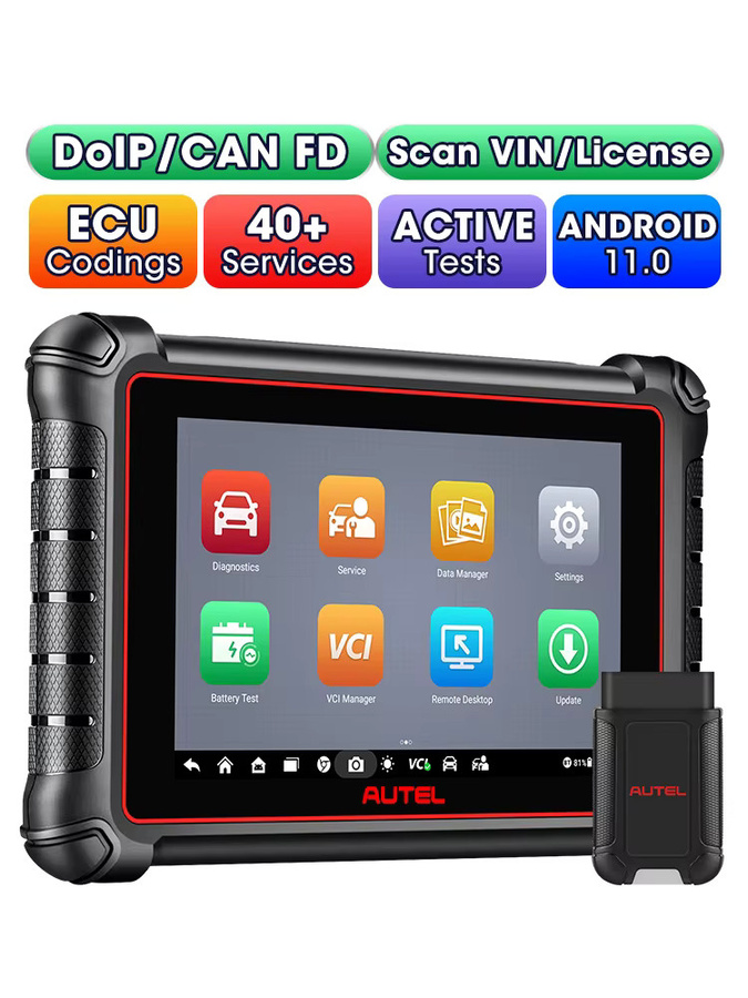 Autel MaxiPRO MP900-BT OBD2-Scanner in Schwarz mit ECU-Codierung, bidirektionalem Scan-Tool und 40 Servicefunktionen - Bild 4