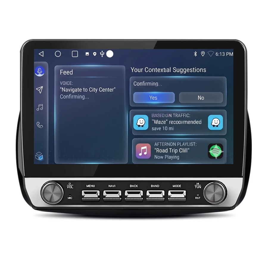 Junsun 10 Zoll Autoradio mit Bluetooth und GPS für BENZ Smart 453 Fortwo 2014 bis 2020 in Schwarz - Bild 2
