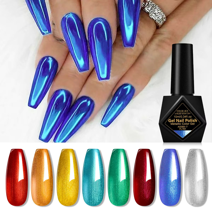 Four Lily Metallic Gel Nagellack, 10 ml - Bild 3