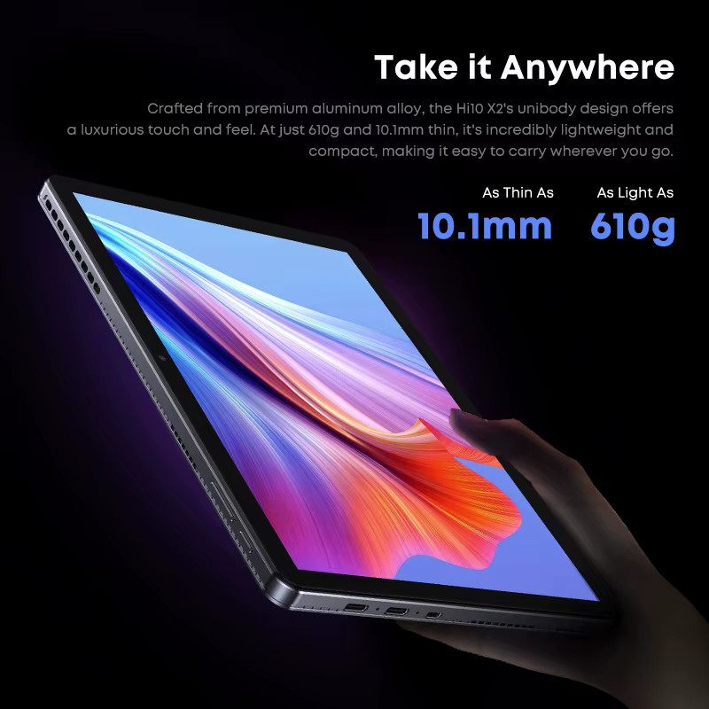 CHUWI Hi10 X2 2-in-1 Windows 11 Tablet mit Tastatur, 10,1 Zoll Display, Intel Core i3-10100Y, 8 GB RAM, 256 GB SSD, WIFI6 - Bild 3