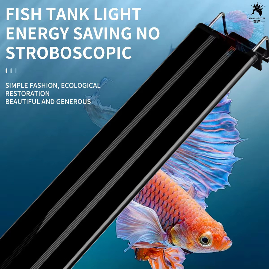 LED Aquariumlicht mit Timer und Vollspektrum für Wasserpflanzen, Blau-Weißes Pflanzenlicht mit Stativ und Clip-Halterung - Bild 2