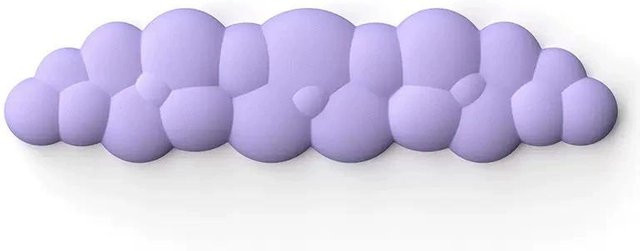 Love Home Garden Wolkenförmige Tastatur-Handgelenkauflage in Violett und Multicolour für Büro und Gaming - Bild 1