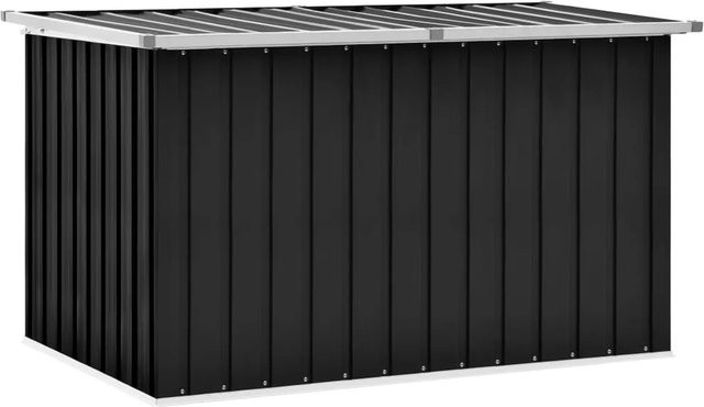 vidaXL Gartenbox aus verzinktem Stahl und Kunststoff in Anthrazit, B/T/H: 149 x 99 x 93 cm - Bild 1