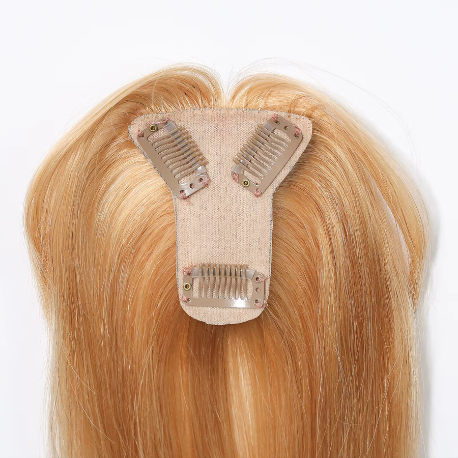 HAIRCUBE Pony-Haarteil, blondes Remy-Echthaar, 11,4 cm, Damen - Bild 2