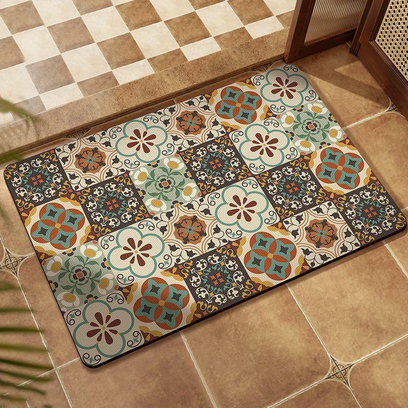 Rutschfeste Kieselgur Fußmatte im Französisch Retro Design, abwaschbare und saugfähige Toilettenmatte, B/B: 40 x 60 cm - Bild 1