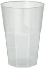 Papstar Mehrwegbecher transparent 0,3 l, 30er-Set, spülmaschinengeeignet - Bild 1