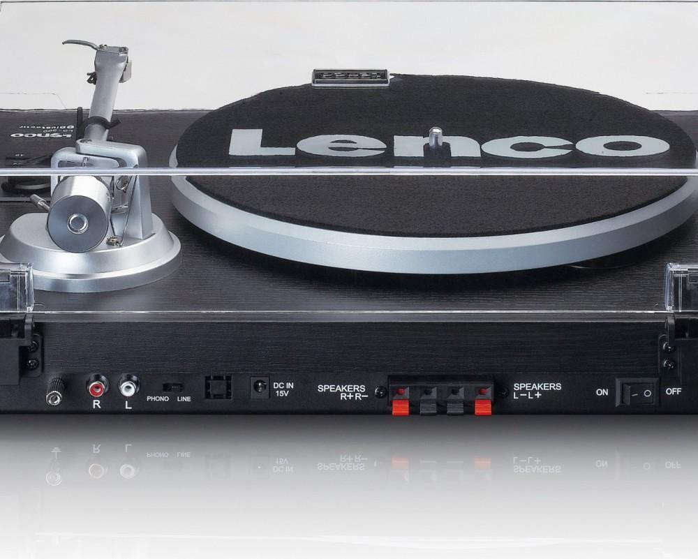 Lenco LS-500BK HiFi-Plattenspieler mit Bluetooth und Lautsprecherset in Schwarz - Bild 6