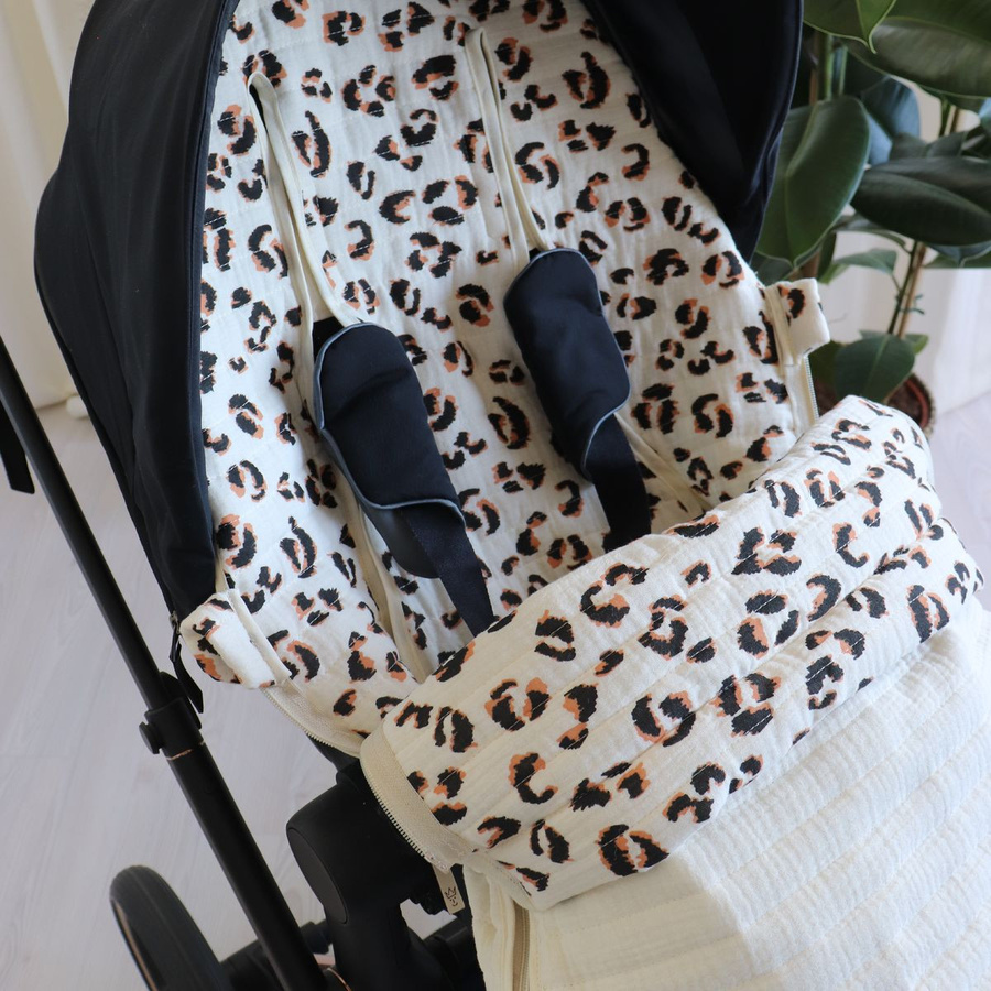 Kaiser Sommerfußsack Windy aus Muslin für Buggy und Kinderwagen in Sand/Beige - Bild 4