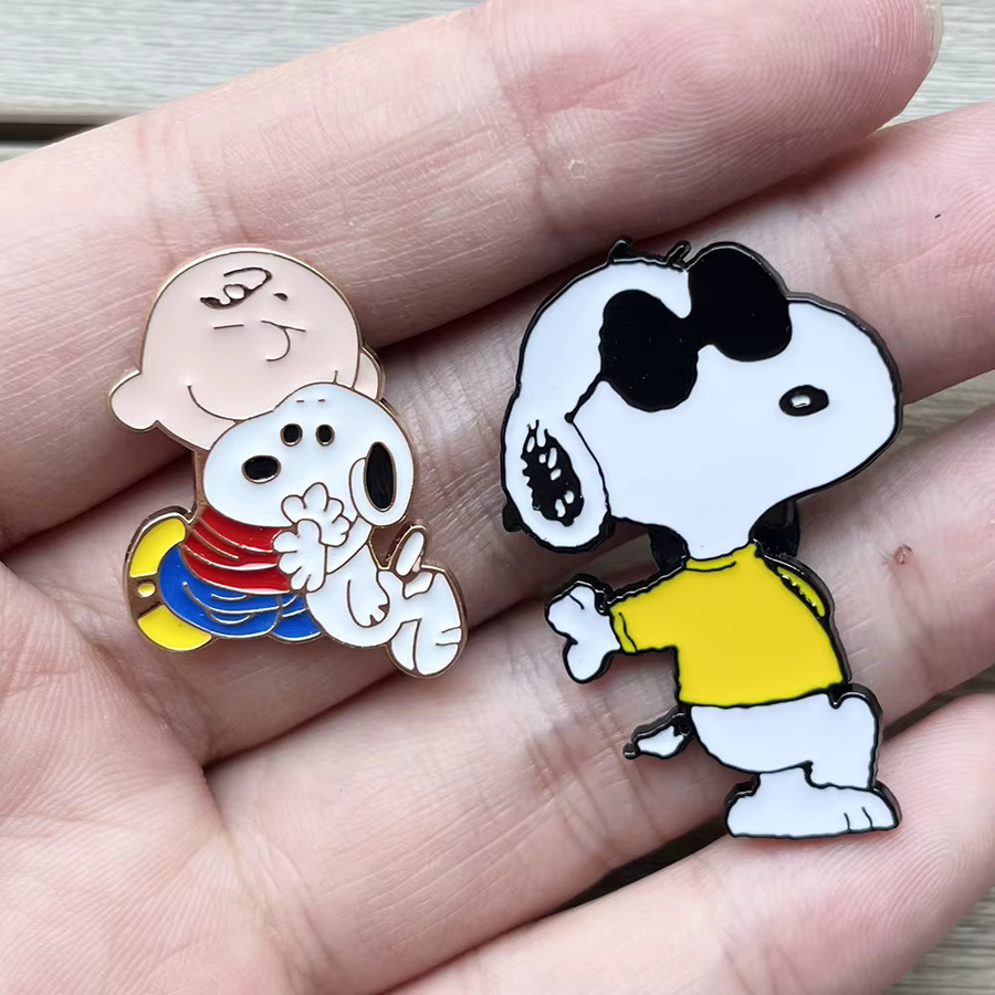 Bandai Anstecknadeln Set, Snoopy Cartoon Emaille, Revers-Brosche - Bild 3