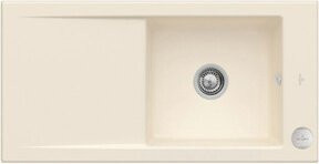 Villeroy & Boch Spüle Timeline 60 cm in Ivory mit Ablaufgarnitur und Exzenter in Beige/Weiß - Bild 1