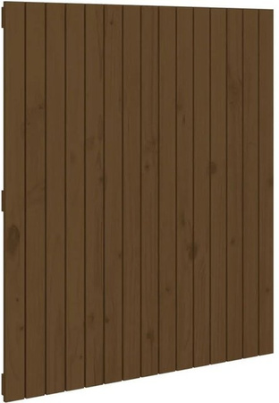 vidaXL Wand-Kopfteil aus Massivholz Kiefer in Honigbraun, B/H/T: 95,5 x 110 x 3 cm