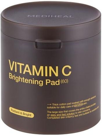 MediHeal Vitamin C Aufhellungs-Pad, 60 Stück, mit Niacinamid - Bild 1