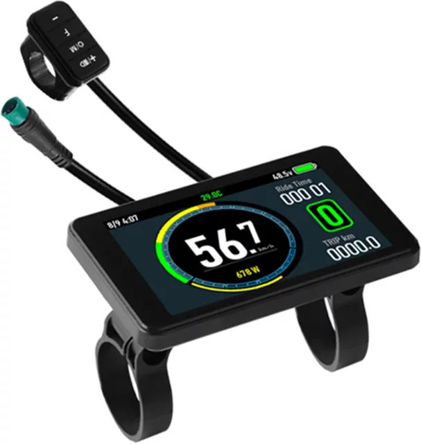 SPORTARC LCD-Display für E-Bike T8, buntes Display, kompatibel mit KDS Bafang V5, Schwarz/Mehrfarbig - Bild 1