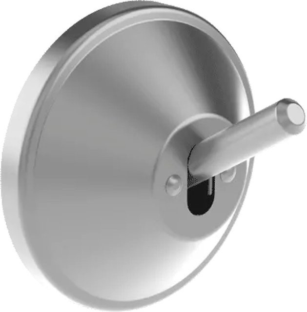 Delabie Wandhaken D90 suizidhemmend aus Edelstahl in Silber, Durchmesser: 90 mm, Tiefe: 68 mm - Bild 1