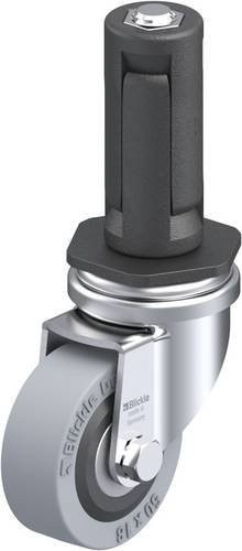 Blickle Lenkrolle LRA-VPA 50K-ER03 in Schwarz und Grau mit 50 mm Rad-Durchmesser und einer Tragfähigkeit von max. 40 kg - Bild 1