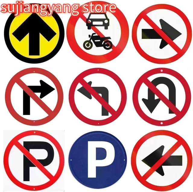 Rundes Aluminiumschild STOP Traffic von Potdemiel zur Wanddekoration, Durchmesser: 20 cm - Bild 1