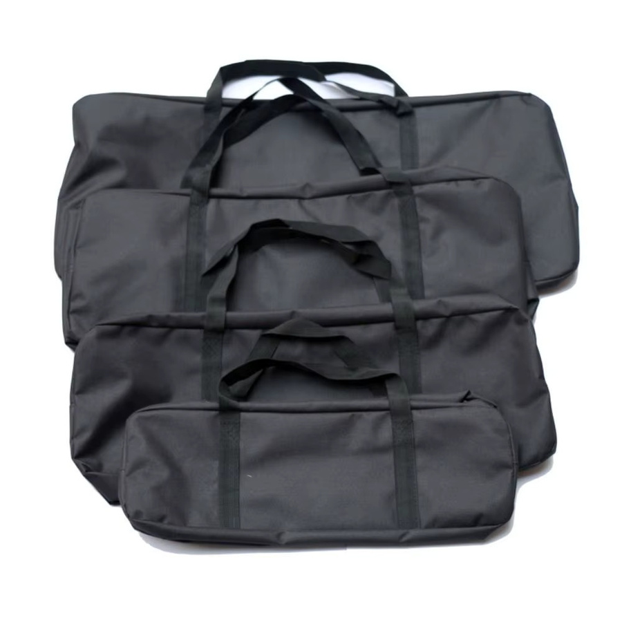 Wäsche-Einkaufstasche aus wasserdichtem Oxford-Stoff und Vliesstoff in Schwarz als mobile Aufbewahrungstasche für Zuhause und Outdoor - Bild 2