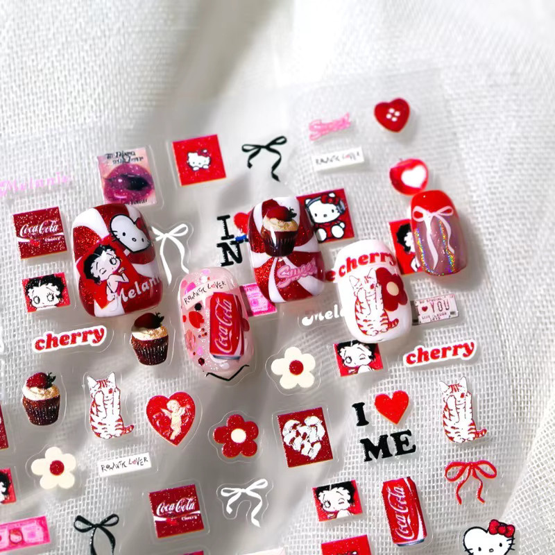 Betty Boop Nagelaufkleber, Damen - Bild 2