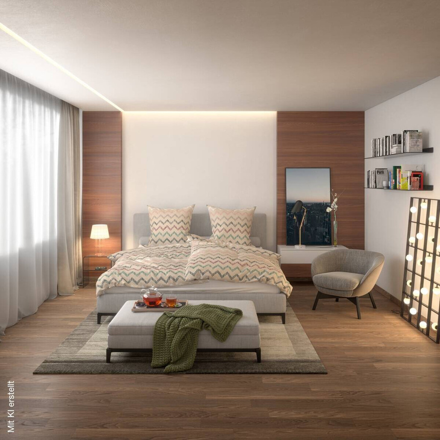 Sensation Microfaser Bettwäsche Set Beige aus Polyester mit Bettbezug und Kissenbezug, B/L: 135 x 200 cm und 80 x 80 cm - Bild 2